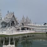 El famoso Templo Blanco de Tailandia.